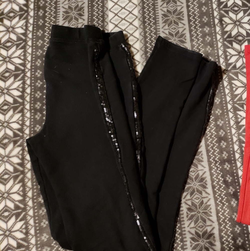 2 pair of sequin leggings